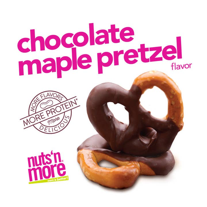 Nuts 'N More - Wholesale Nut Butter - Chocolate Maple Pretzel High Protein Peanut Butter Spread