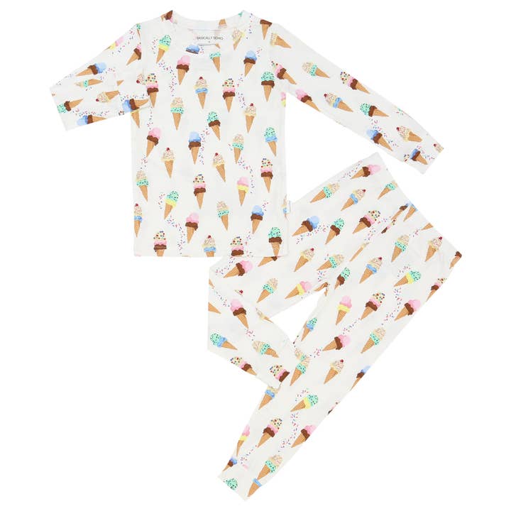 Basically Soho - Wholesale Sleepwear Set - Kids - Cape Cod Ice Cream Two-Piece Set2