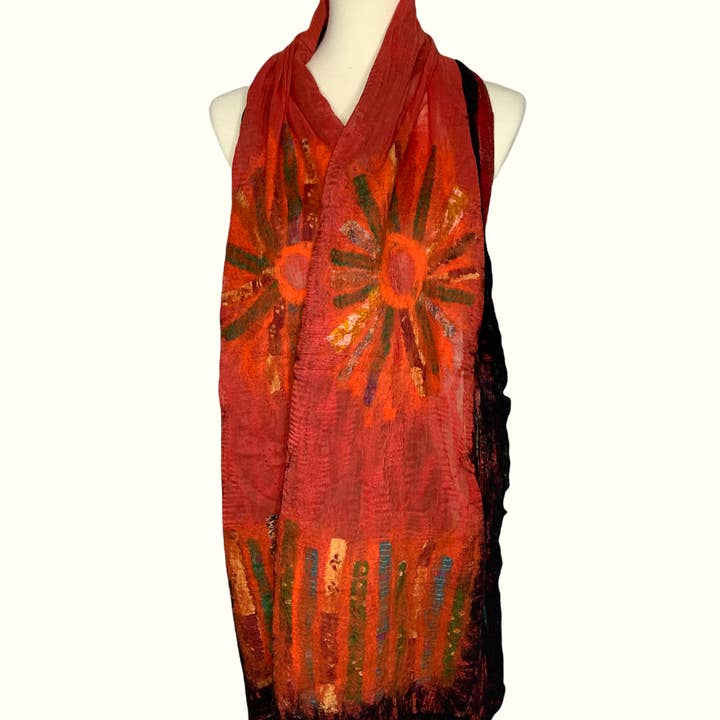 Pomegranate Moon - Wholesale Scarf - Women's - Sari Sun - Warm Scarf1