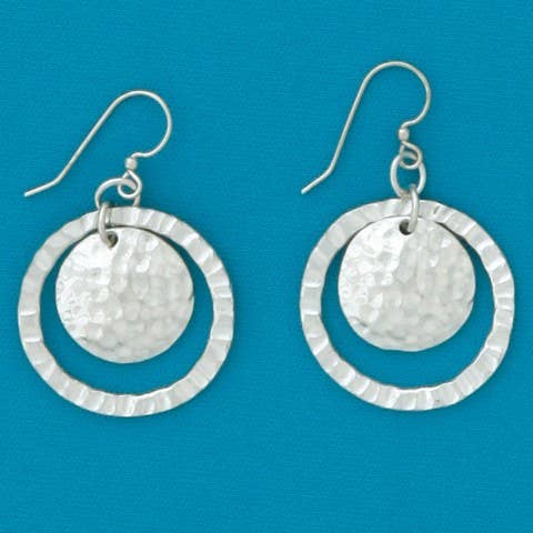 Orecchini a Cerchio martellati per la vendita all'ingrosso da parte di Basic Spirit