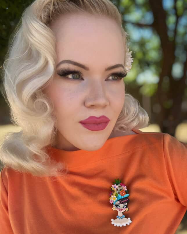 Lipstick & Chrome - Wholesale Brooch - Forbidden Fruits Brooch by Miss Fluff x Lipstick & Chrome2