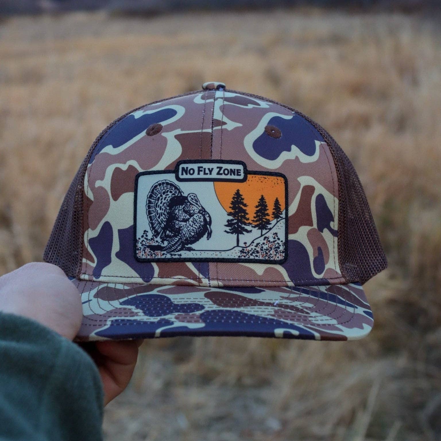 No Fly Zone Waterfowl - Wholesale Trucker Hat - Unisex - Turkey Sunset Hat4