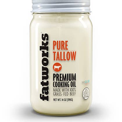 Fatworks - Wholesale Cooking Oil - Grass Fed Tallow 14 OZ