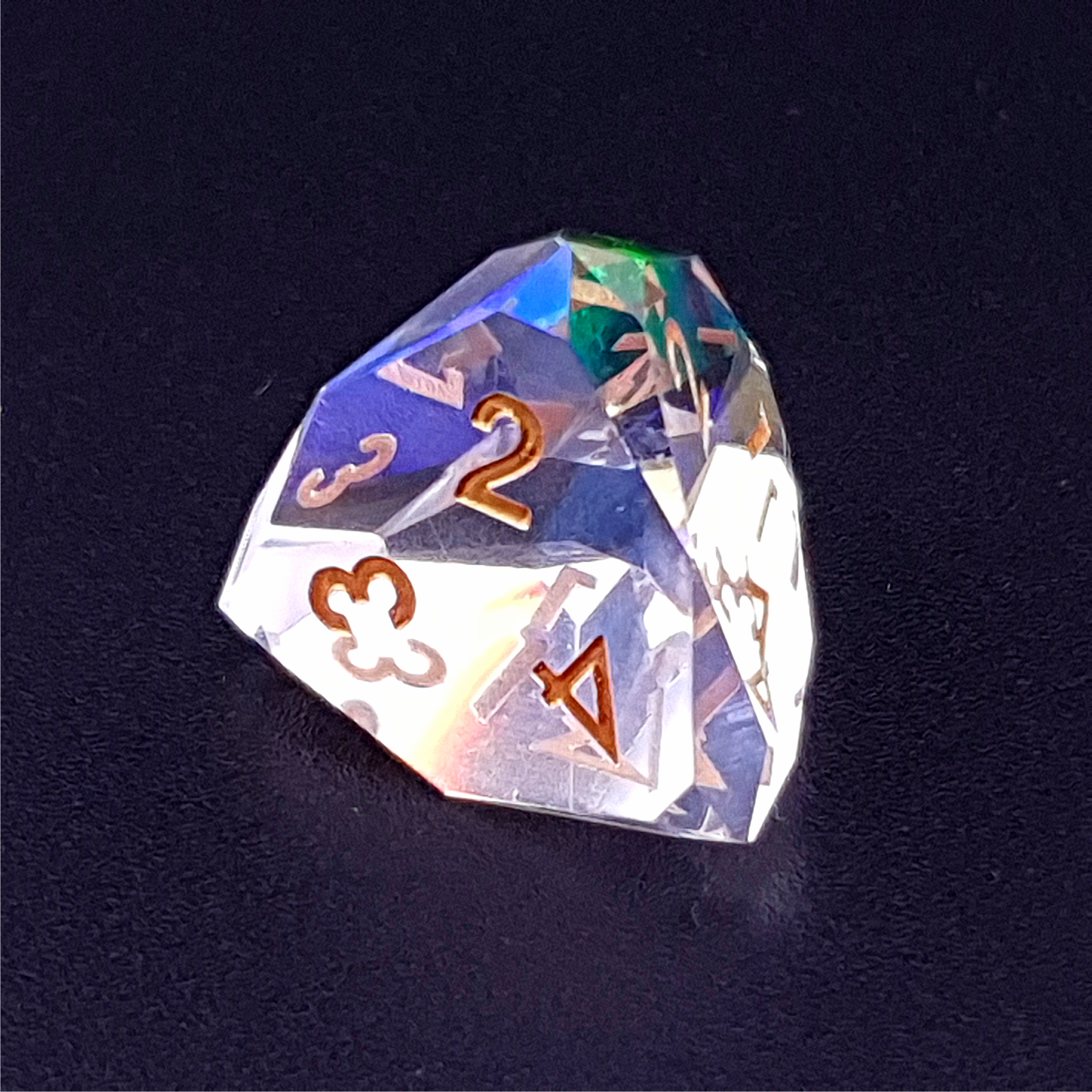 Tabletop Dominion Limited – wholesale Dice – Planar Prism | Diamond Cut Sharp Edge Resin | 7 Piece Dice Set5