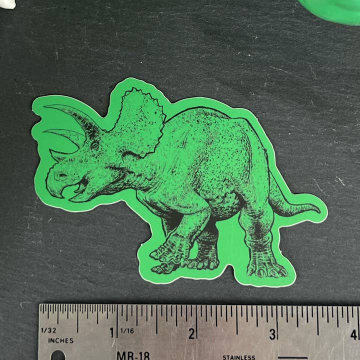 Autocollant Tricératops | Dinosaure | Décalcomanies en vinyle | pour la vente par Counter Couture