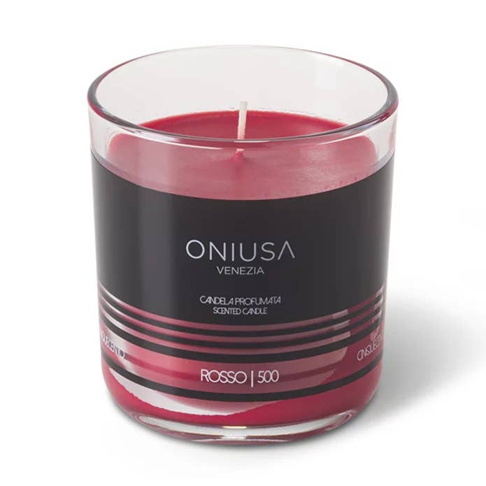 Fruity Scented Candle Made in Italy 170g - Red 500 for wholesale by Oniusa Venezia