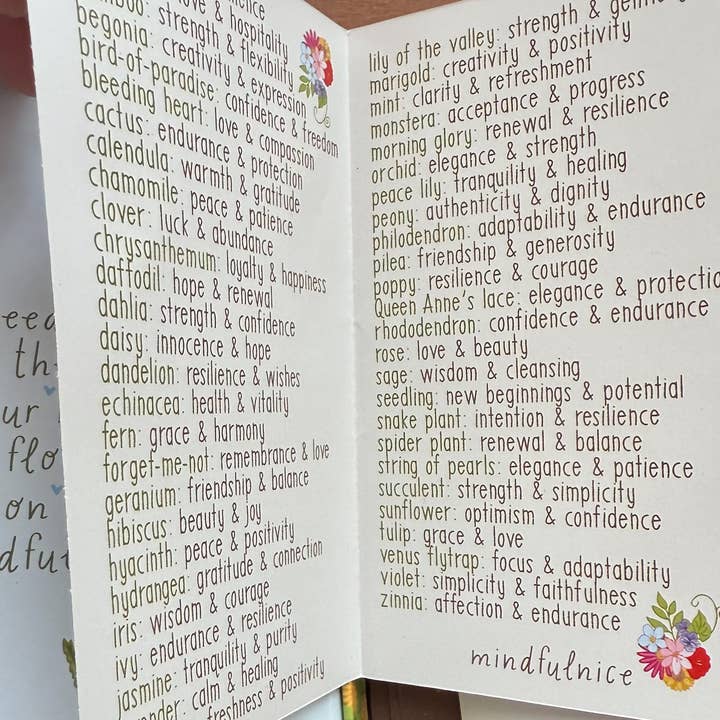 Mindfulnice - Wholesale Tarot cards - Grow With The Flow Affirmation Cards to help you bloom3