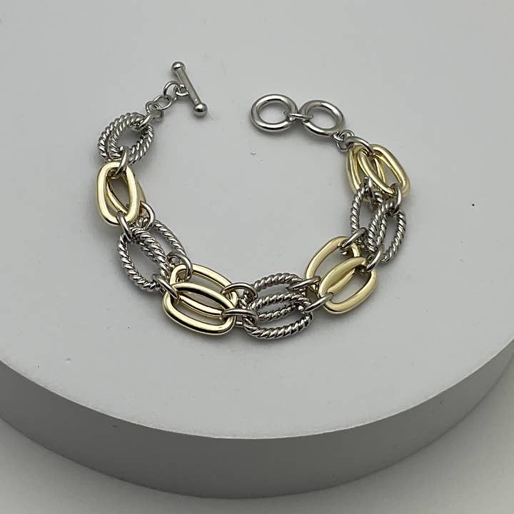 Double Link Classic Toggle Armbånd for engroshandel hos My Best Kept Jewelry