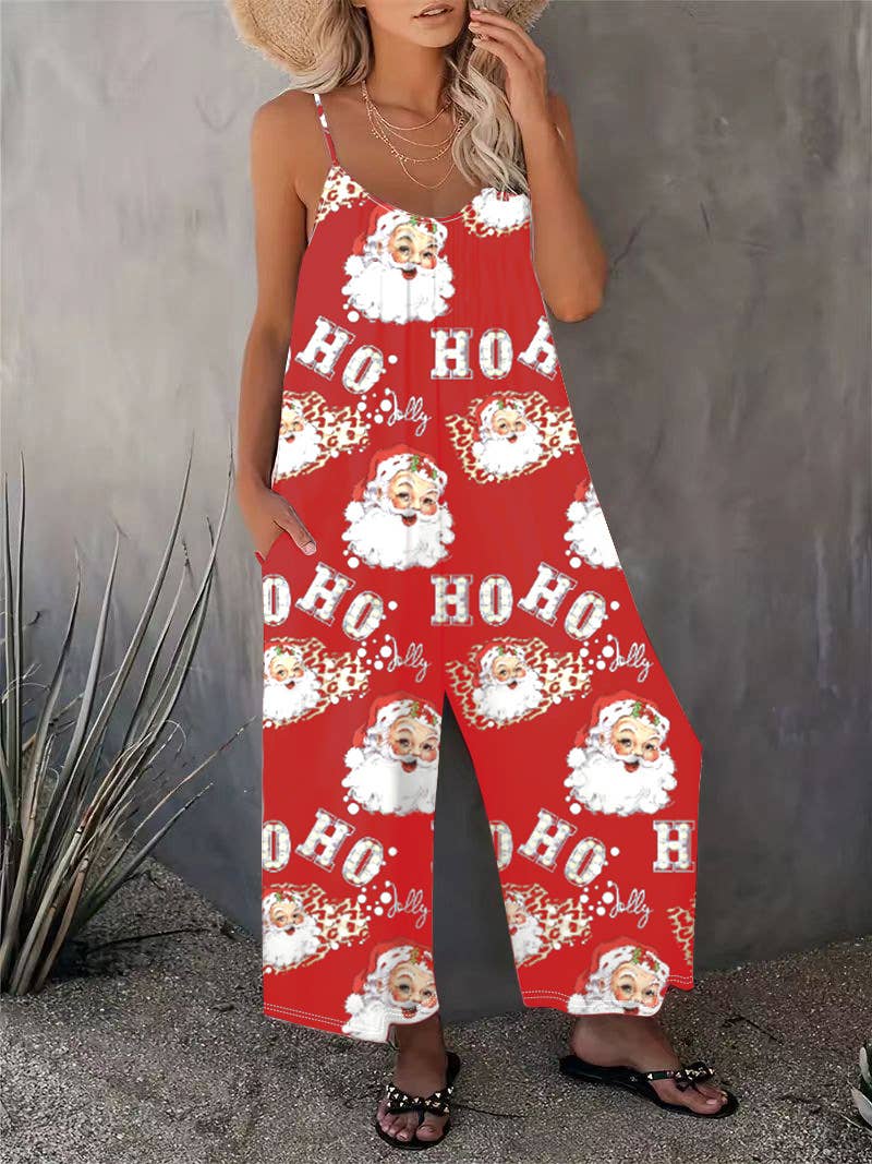 HIDDENBRAND - Wholesale Jumpsuit - Women's - Casual Sleeveless Floral Print Jumpsuit5