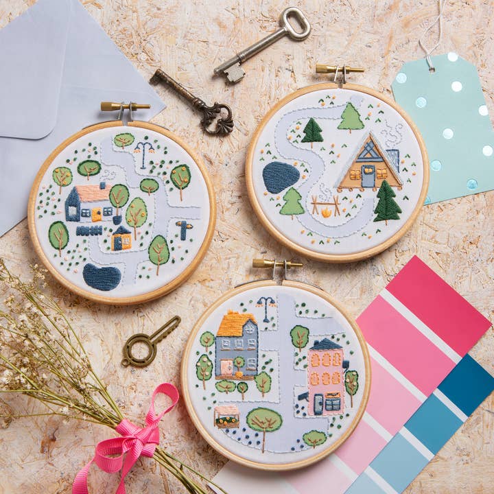Hawthorn Handmade (US Duties Paid) - Wholesale Craft Sewing Kit - Log Cabin Mini Embroidery Kit | Complete Craft Kit for Beginners4