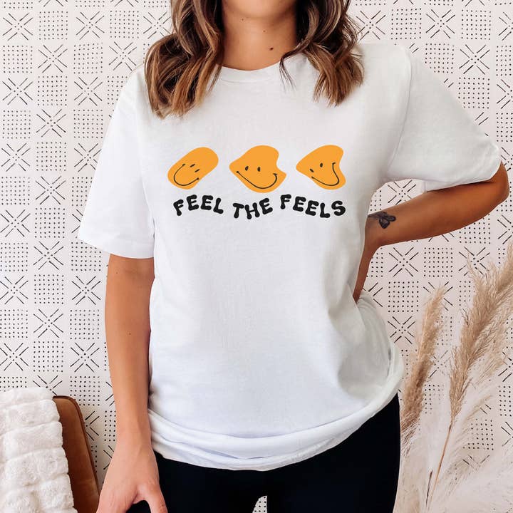 Feel the Feels Tee for wholesale by Juniper and Bea