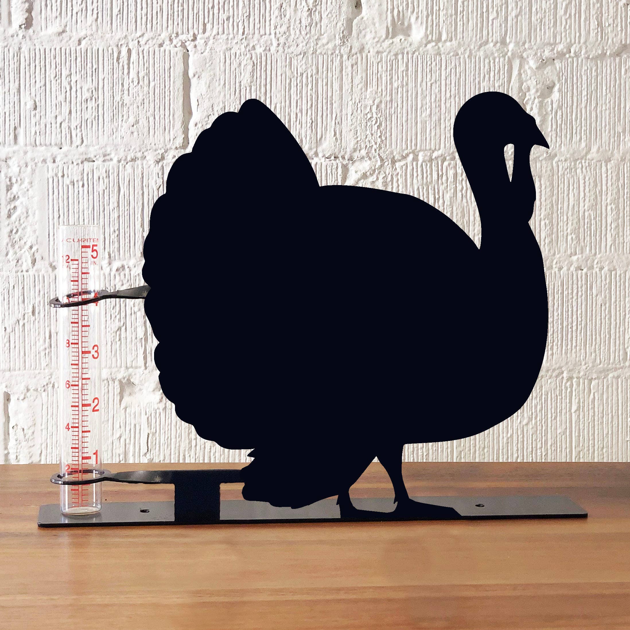 Steel Grace – wholesale Outdoor ornament/decor – Turkey Rain Gauge1