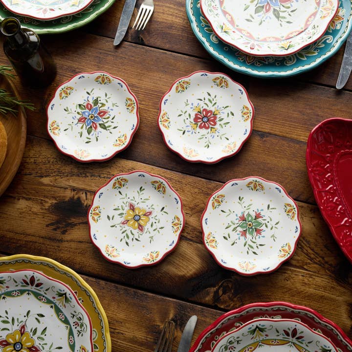 Provence Canape Plates 6in 4 asst for wholesale by Certified International