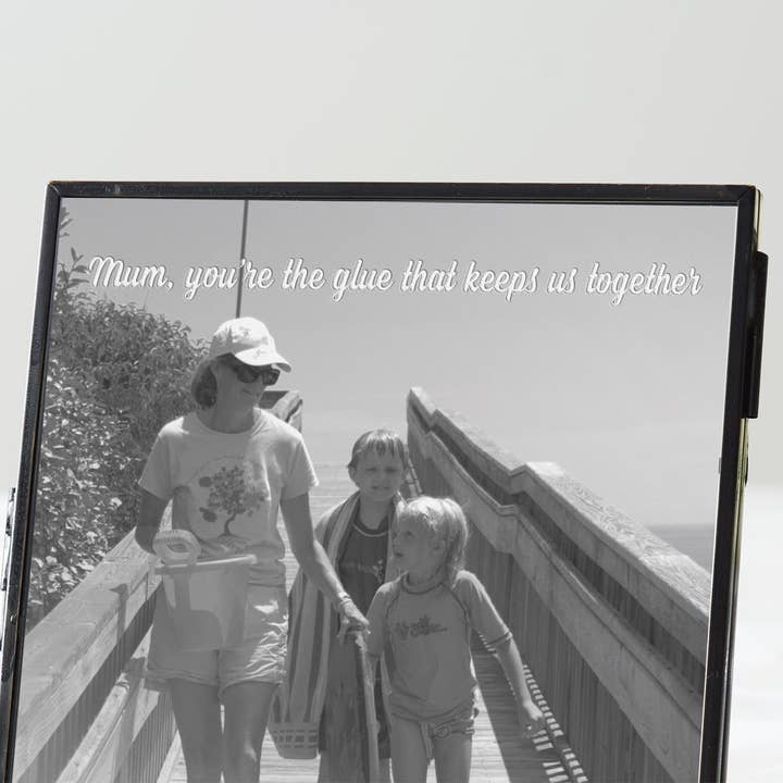 Personalised Black Edged Photo Frame For Mum for wholesale by Becky Broome