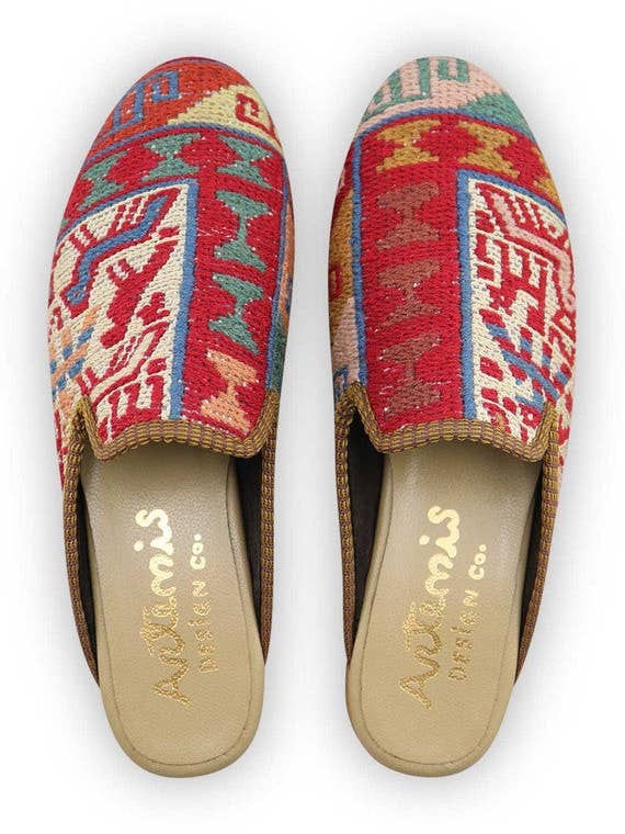 Women's Sumak Kilim Slippers - Size 10 for wholesale by Artemis Design Co.