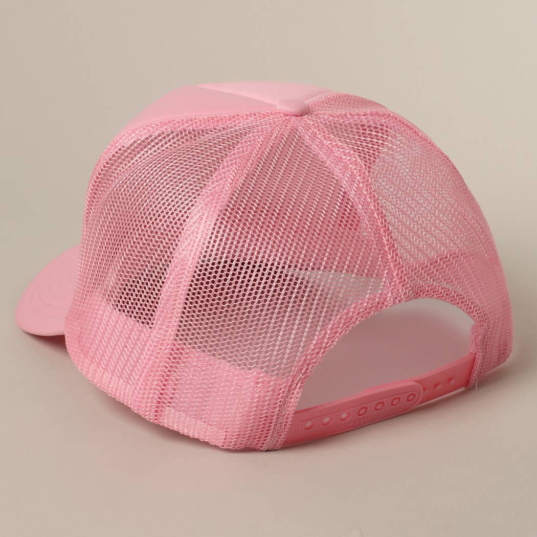 Fashion City - Vente Casquette de camionneur – femme - Je ne parle qu'aux garçons avec des bateaux Casquette à filet arrière avec texte23