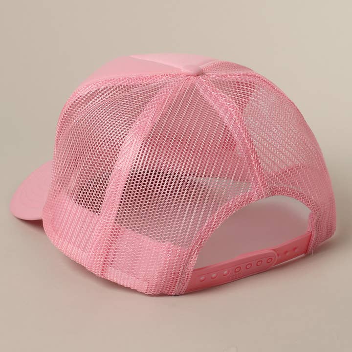 Fashion City - Vente Casquette de camionneur – femme - Je ne parle qu'aux garçons avec des bateaux Casquette à filet arrière avec texte23