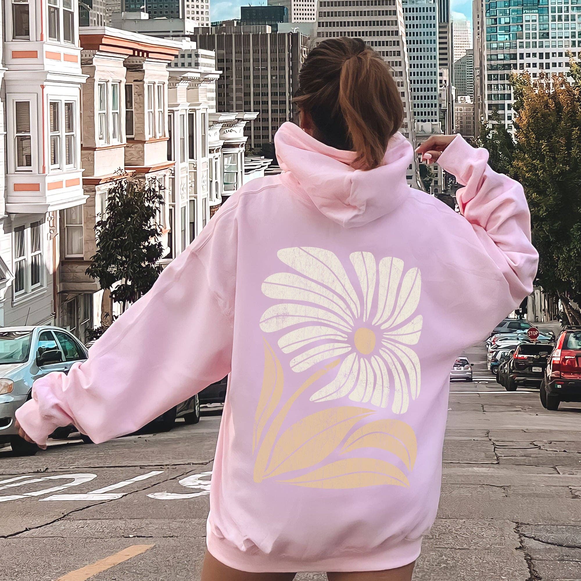 Refinery Number One LLC - Vendita all'ingrosso Felpa con cappuccio - Donna - Felpa con cappuccio Retro Flower, Bold Floral, Boho2