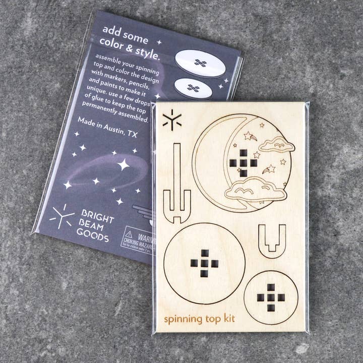 Bright Beam Goods - Wholesale DIY Craft Kit - Solar System Spinning Top Kit