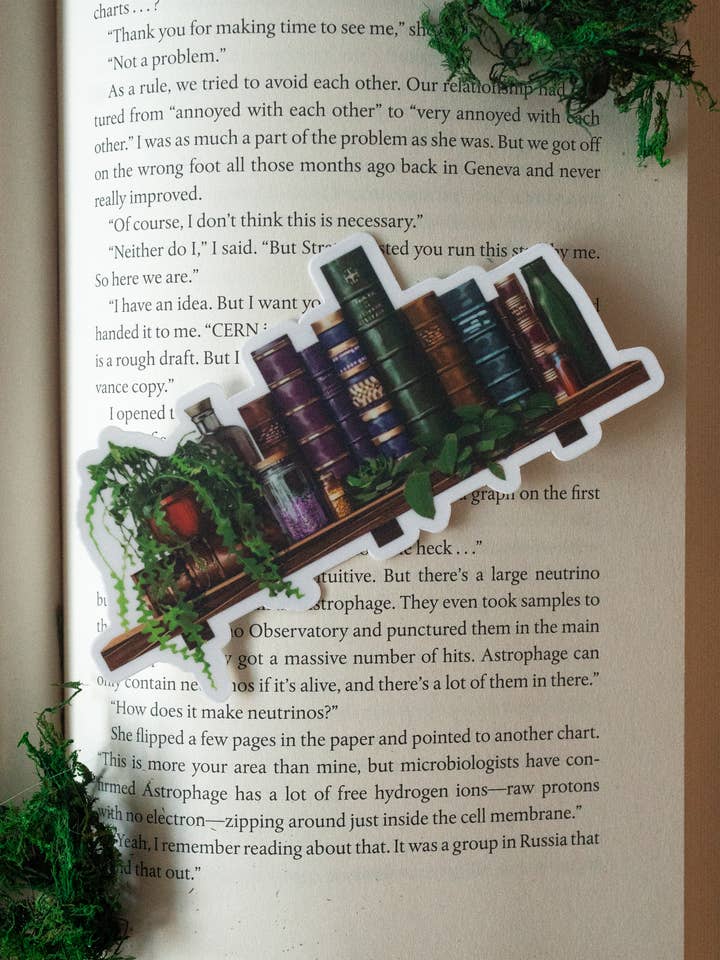 The Alchemist’s Shelf Bookmark for wholesale by The Bookish Atelier