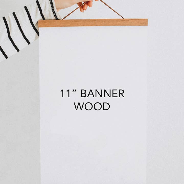 Jenessa Wait - Wholesale Banner - 11" Magnetic Banner Wood