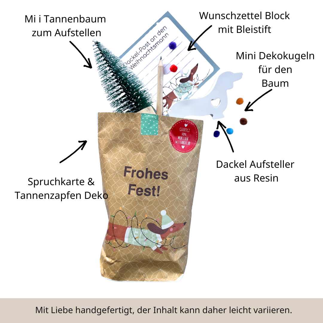 Wunderle GmbH - Wholesale Gift Bag - Merry Dachshund Festival – Surprise Bag with Heart & Puppy Eyes2
