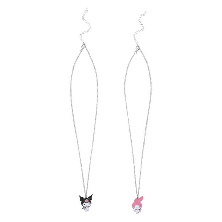 Kuromi & My Melody Bestie Necklaces for wholesale by Bioworld Merchandising