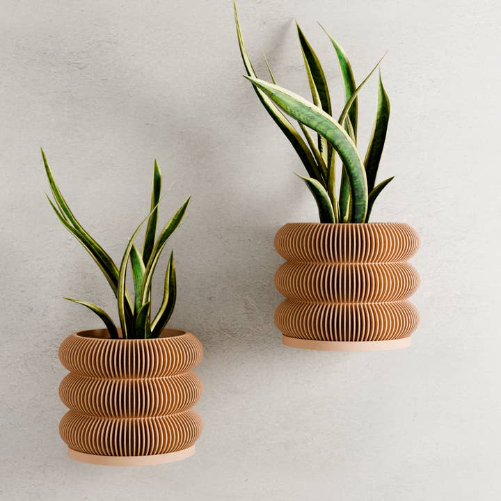 Modernized Pottery - Wholesale Hanging Planter - Hanging TRIPLE BUBBLE Wall Planter