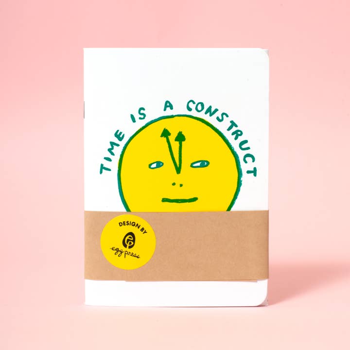 B6 Softcover Blank Notebook 2-Pack - Time & Nosy for wholesale by Egg Press Manufacturing