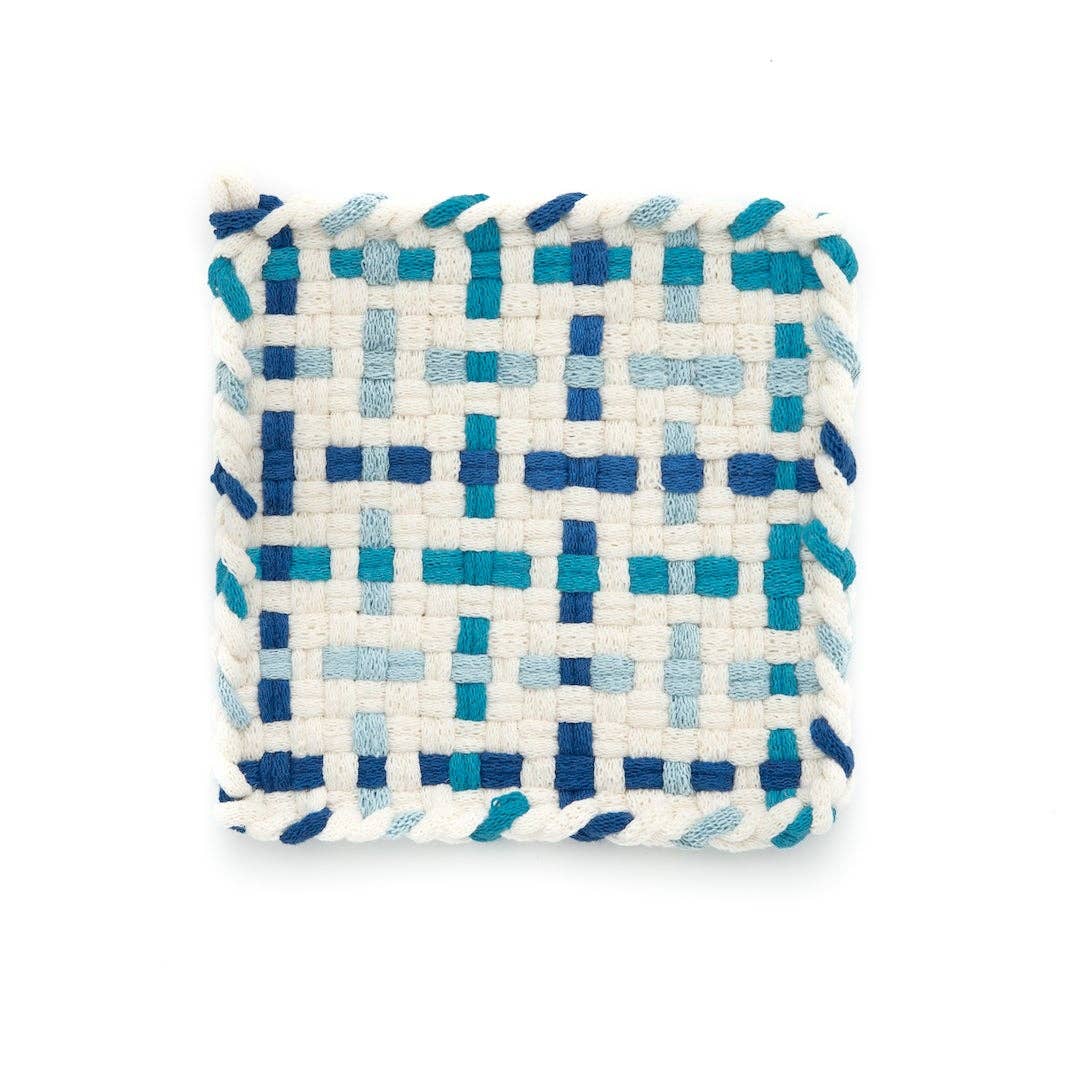 Kate Kilmurray - Wholesale Oven Mitt/Pot Holder - Summer Collection in Winter White, Turquoise, Blue0