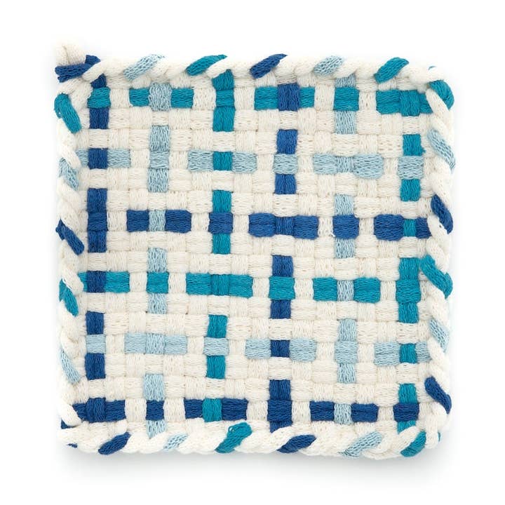 Kate Kilmurray - Wholesale Oven Mitt/Pot Holder - Summer Collection in Winter White, Turquoise, Blue0