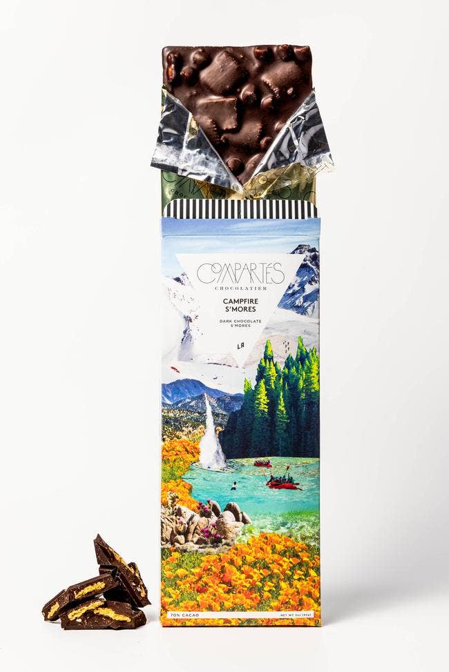 Compartes Chocolate - Wholesale Chocolate bar - Campfire S'Mores Chocolate Bar1