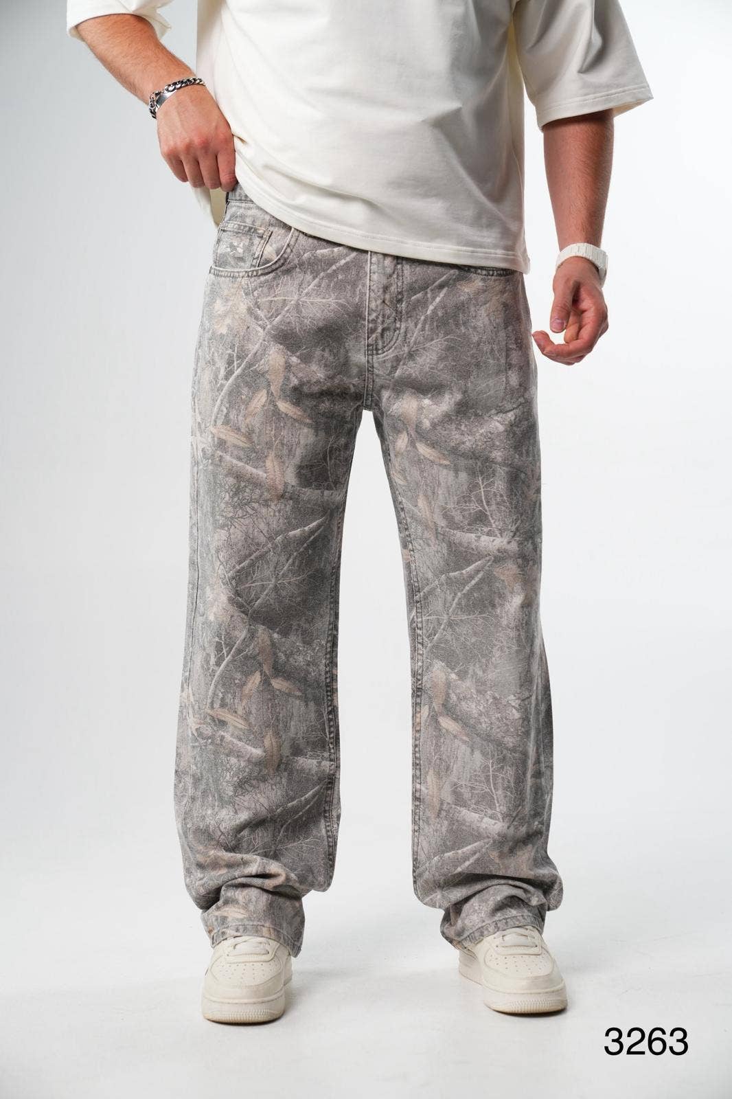 PremiumDenim - Wholesale Jeans - Men's - Baggy Digital Print Denim Jeans1