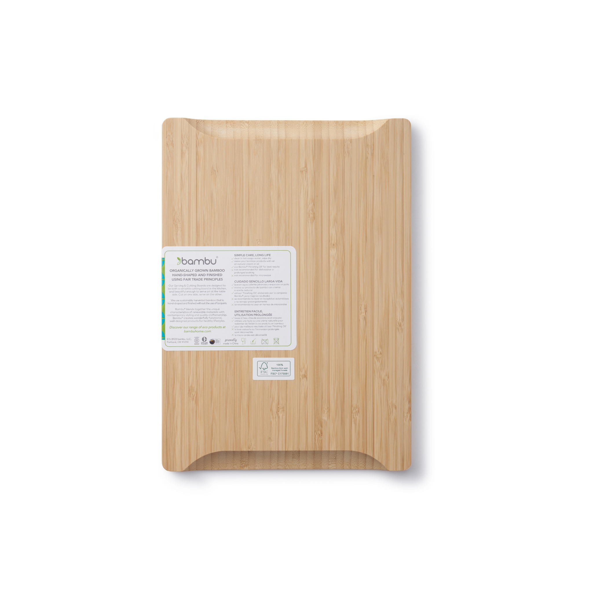 bambu® - Wholesale Cutting Board - Undercut Bamboo Cutting and Serving Board1
