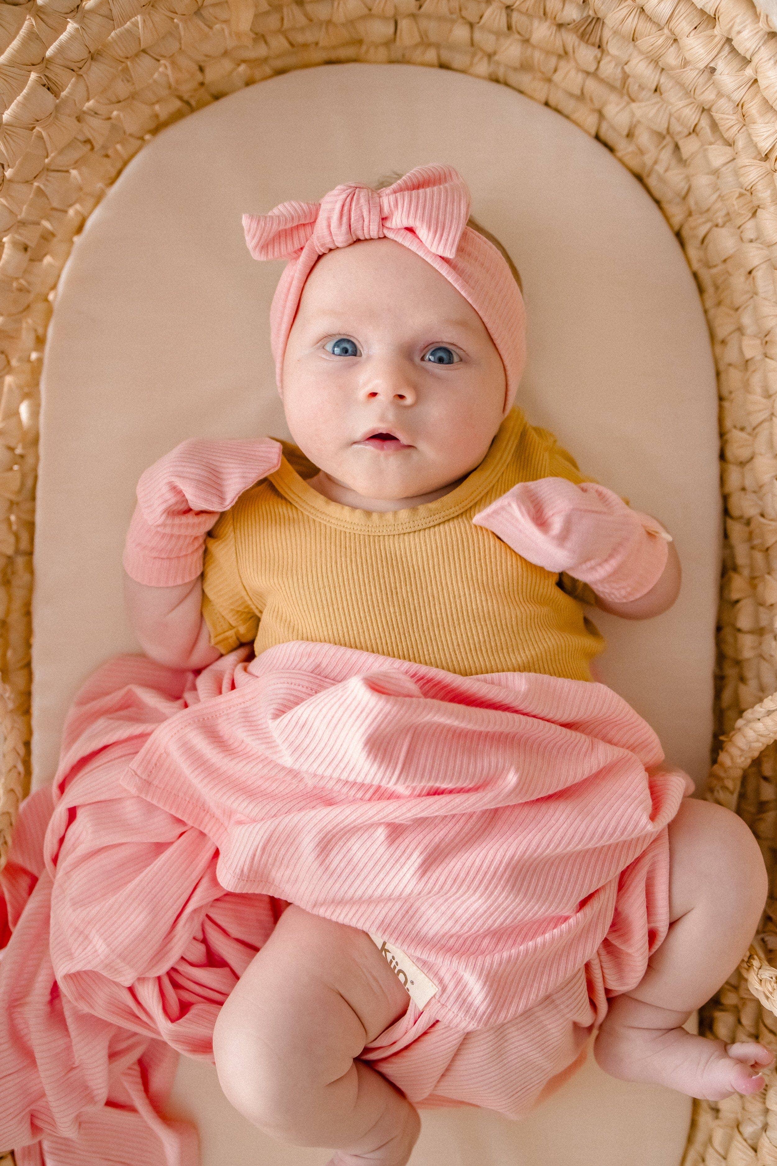 Kiin Baby - Vente Bandeau – bébé - Bandeau nœud extensible en bambou8