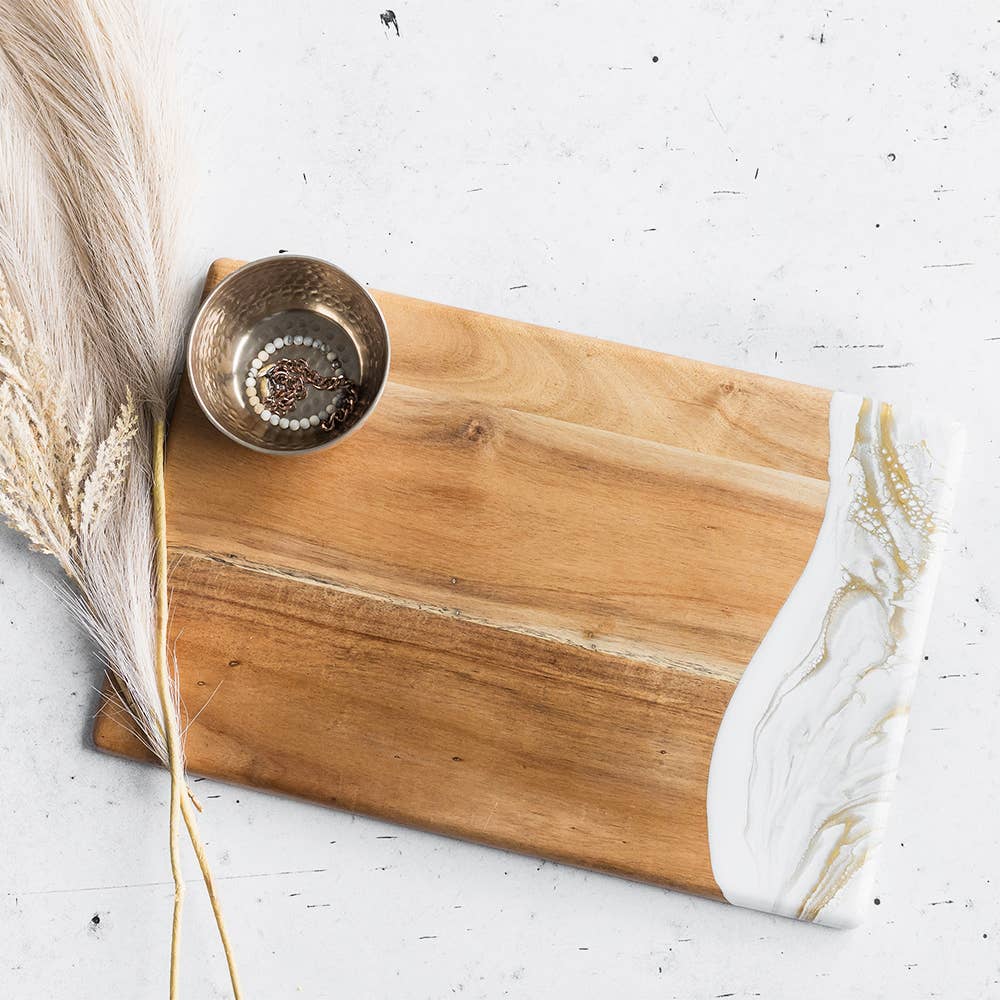 Lynn & Liana Designs - Wholesale Cheese Board - Resin Charcuterie Board - Breadboard 12"x18" - NO TARIFFS!6