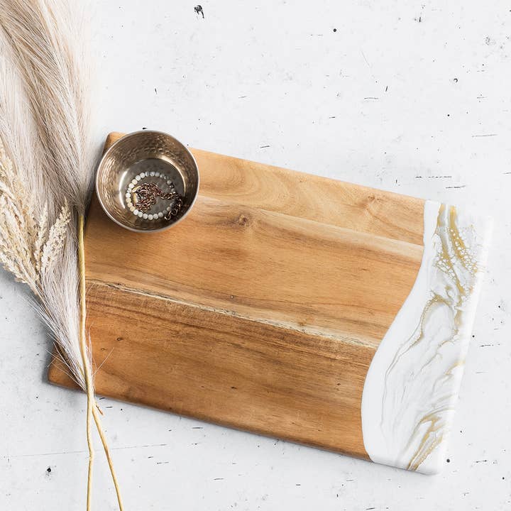 Lynn & Liana Designs - Wholesale Cheese Board - Resin Charcuterie Board - Breadboard 12"x18" - NO TARIFFS!6