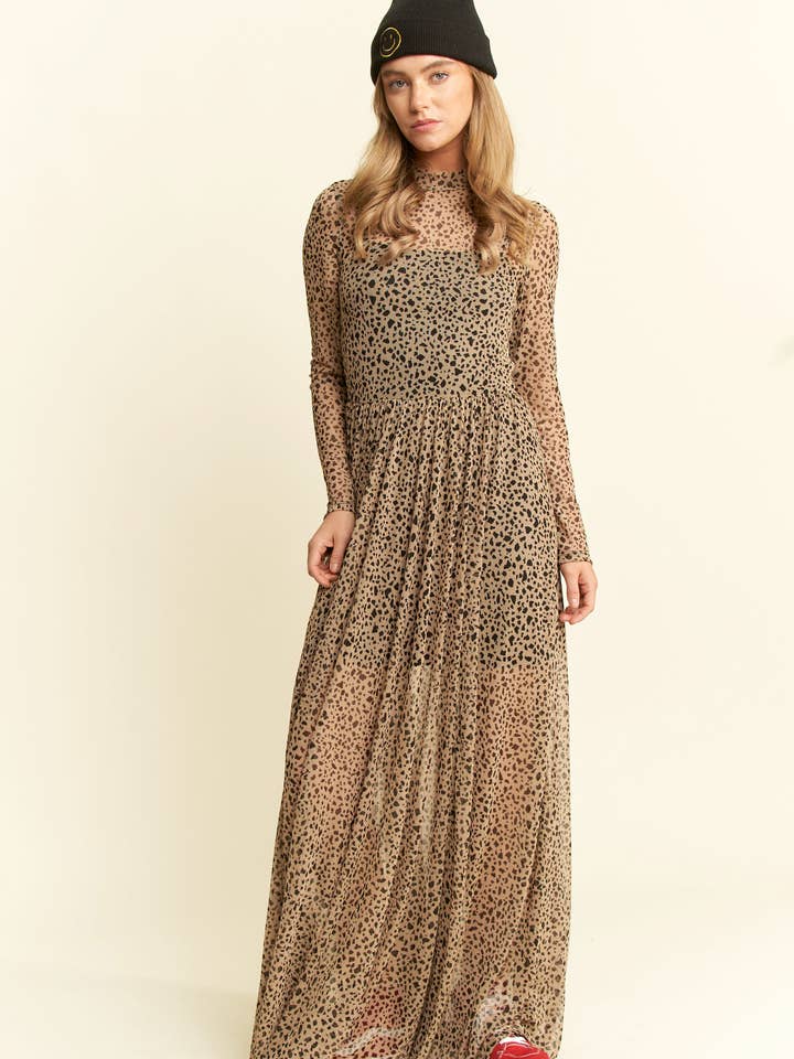 JADE BY JANE - Wholesale Dress - Women's - PLUS SIZE ANIMAL PRINT MESH MAXI DRESS8