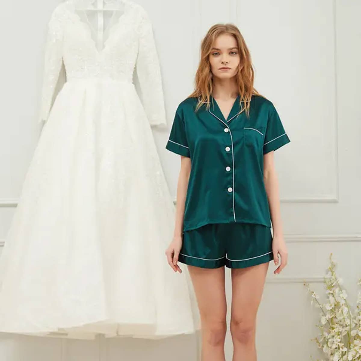 Simply Name It - Wholesale Sleepwear Set - Women's - Women's Pajama Shorts Set - 11 Colors7