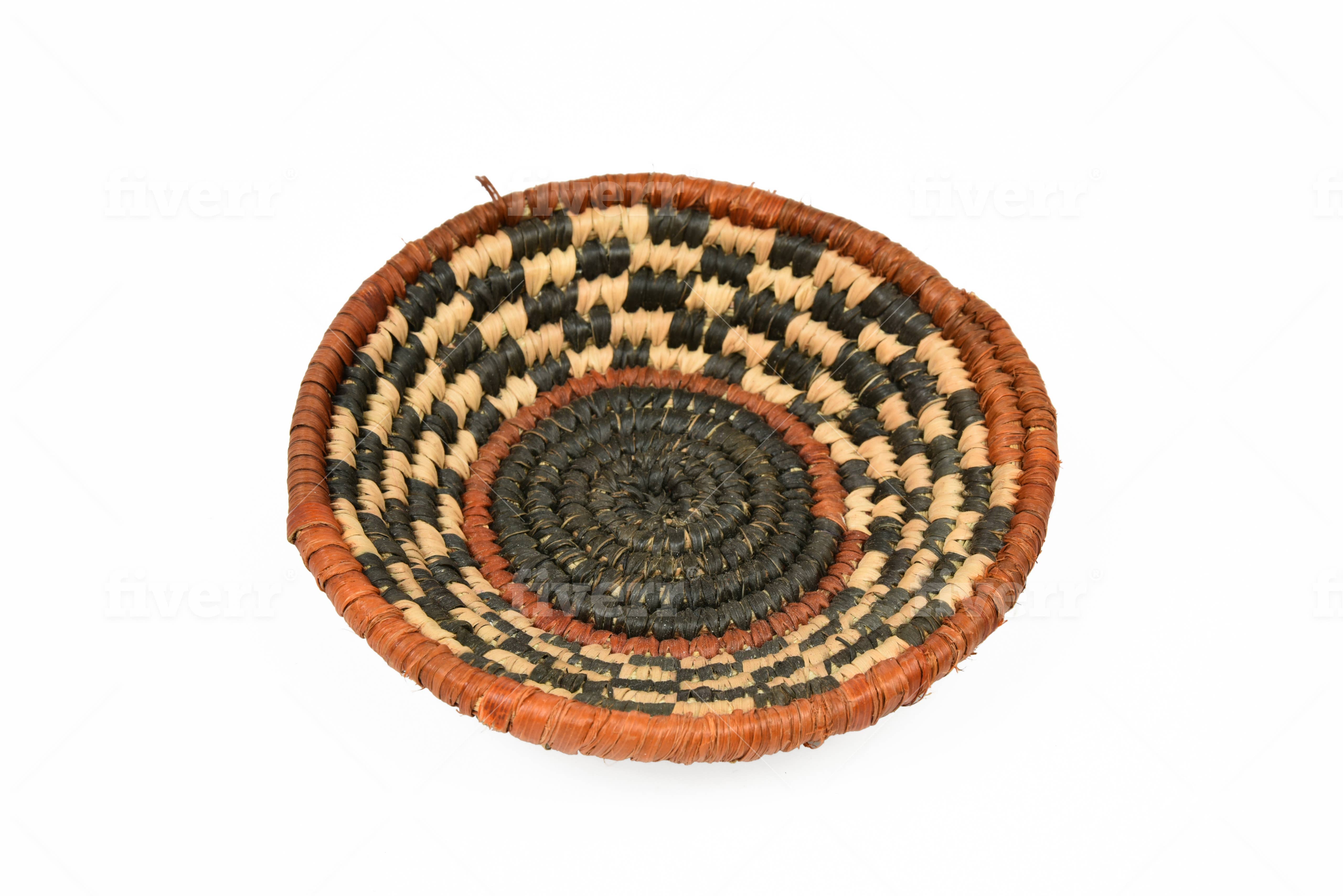 Sanyork Fair Trade - Wholesale Basket - Wedding Basket Palm and Yucca Leaves Woven Mexican 4" Tradit1