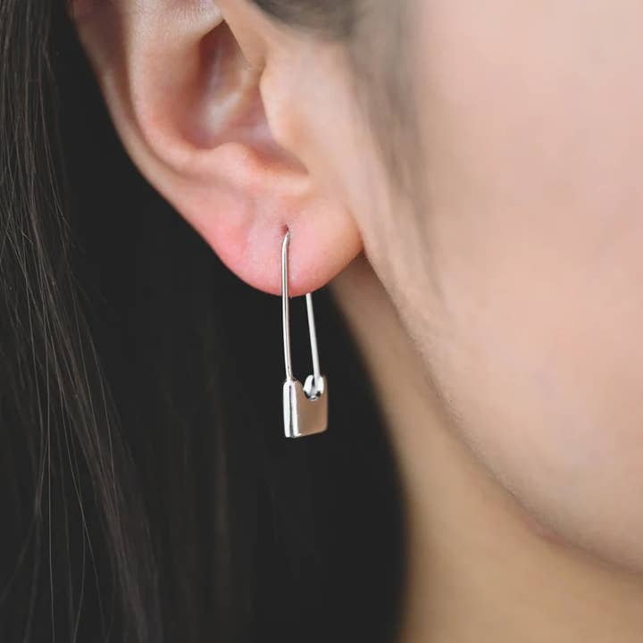 Two Daisies Retail - Wholesale Dangle Earrings - Paperclip Earrings, Gold/Rhodium Plated