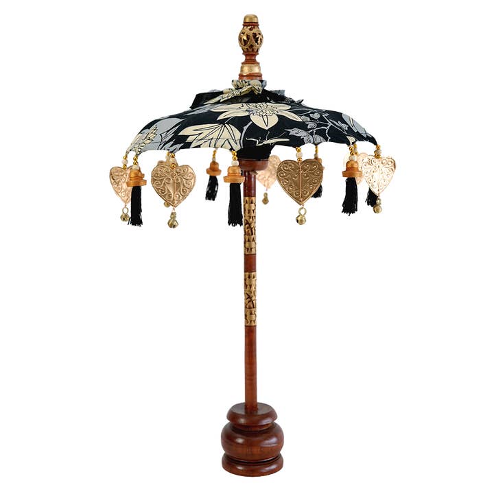 NEW | Balinese Umbrella Mini | Passion Flower Onyx for wholesale by Balizen by zen zen garden home