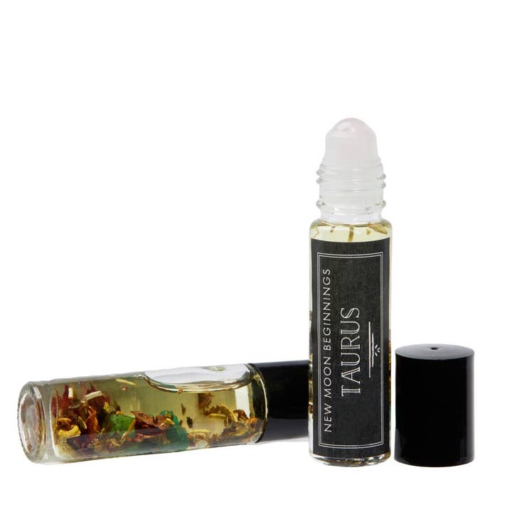 New Moon Beginnings - Wholesale Essential Oil Roll-On - Zodiac Oil Roll On, Crystal Roller, Astrology Perfume Rollon