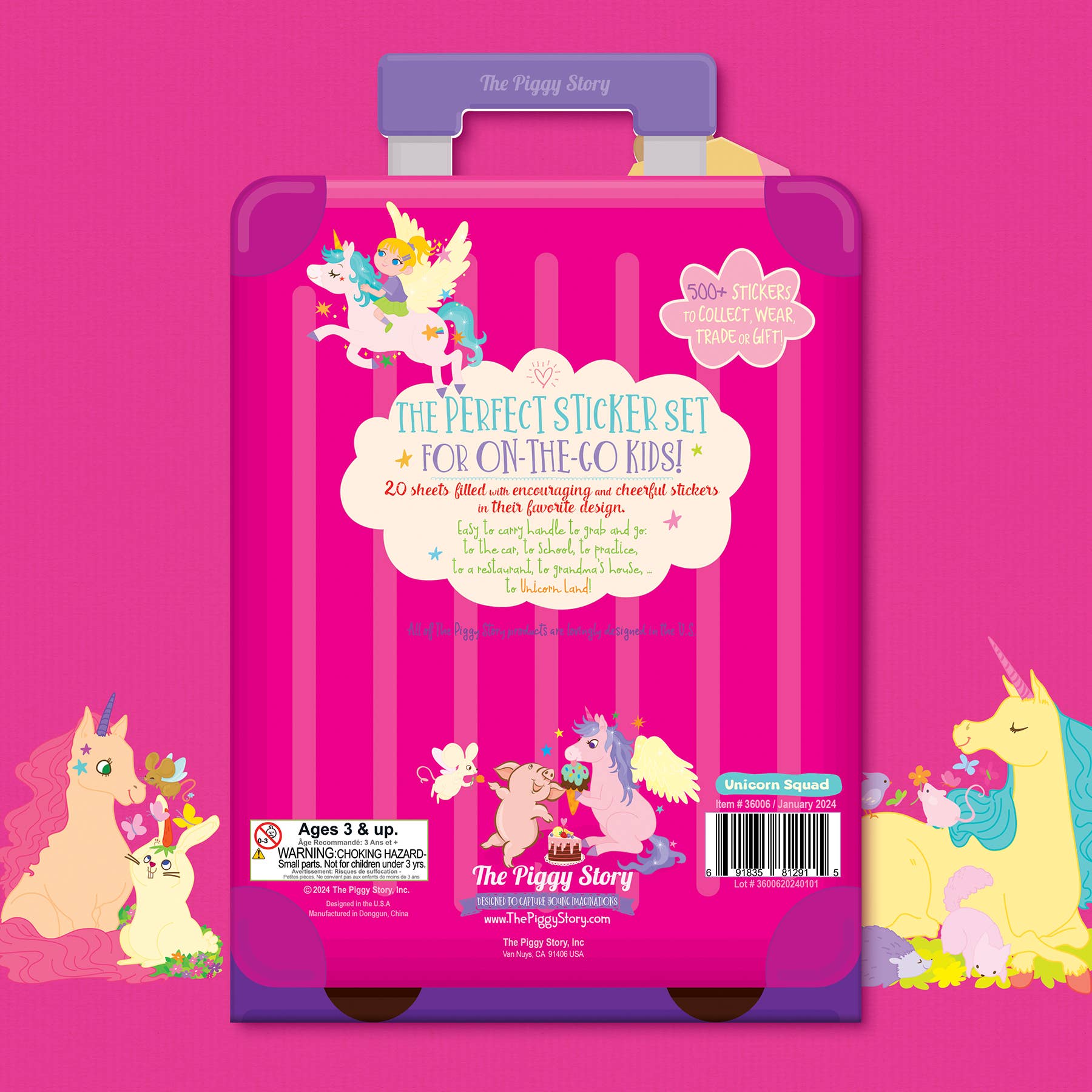 Girl Nation – Engroshandel Klistermærke - Børn og baby – 500+ klistermærker på farten Enhjørningehold3