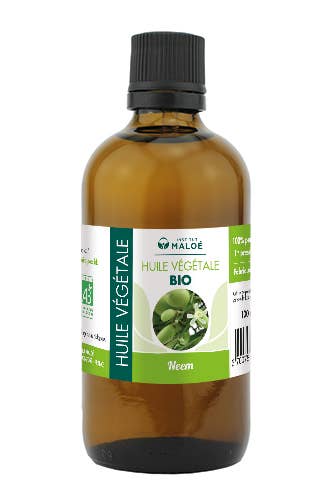 Institut Maloé - Vente Huile pour le bain/corps - Huile végétale de Neem bio - 100 mL0