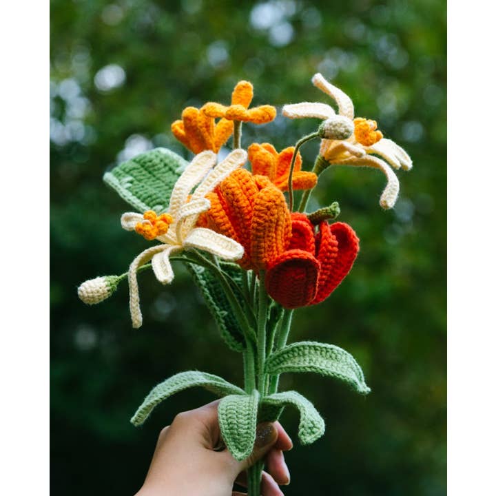 The Way to You - Wholesale Artificial flowers - Handmade Crochet Flower- Tulip7