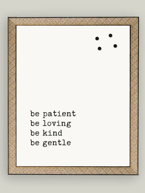 Wees geduldig Wees lief Wees aardig Magneetbord voor wholesale door Petal Lane Home