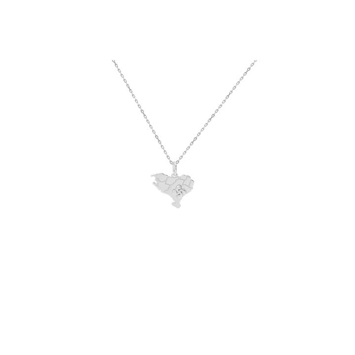 Anhänger Lauburu Karte Euskadi Rhodiniertes Silber 925 für den Großhandel von TALISMAN JEWELLERY (D&Fidanverdi, S.L.)