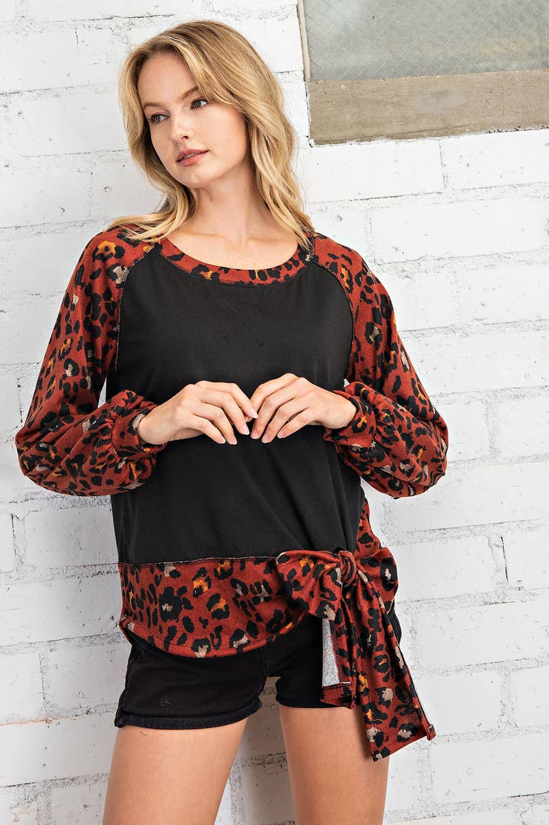 FSL Apparel – wholesale Blus - Dam – ST6610 - Raglantopp i fransk frotté9