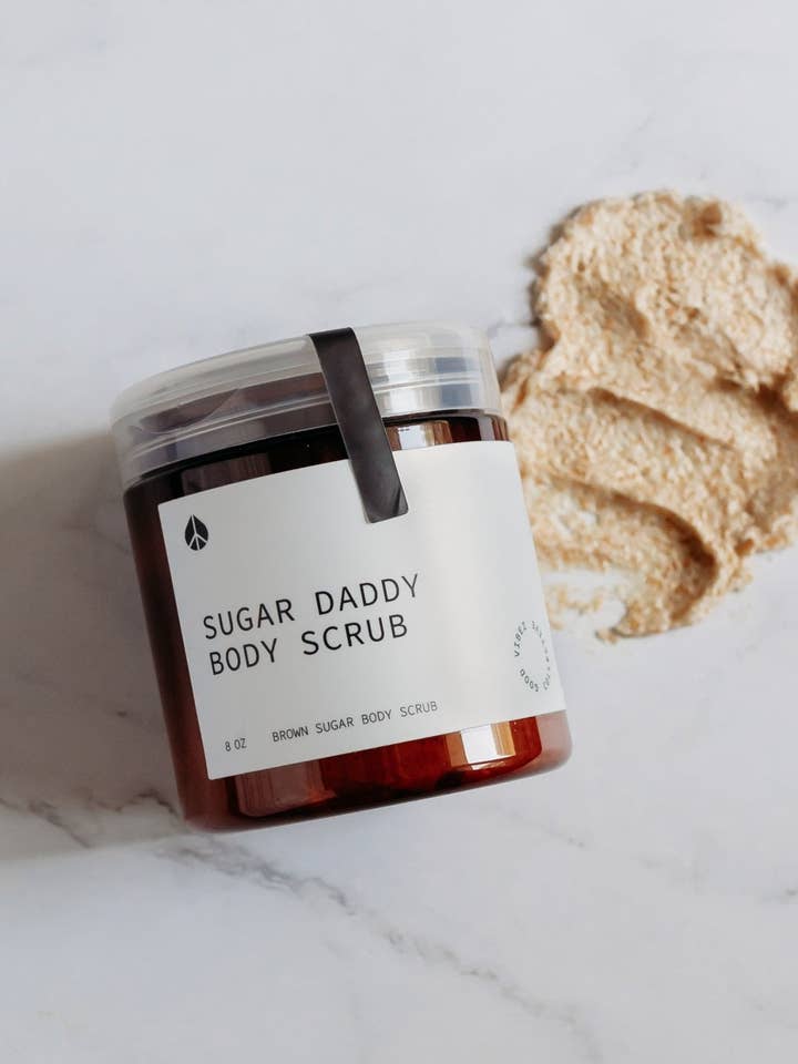 Sugar Daddy Body Scrub for wholesale by The Good Vibez Collective